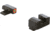 AmeriGlo Protector Sight Set for Springfield Hellcat w/Green Tritium Orange Outline Front/ Black Rear, SA-433