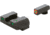 AmeriGlo Spartan Tactical Operator Sights for Glock, ProGlo, Orange Circle Front and Pro Op Rear, Green, GL-446