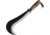 Angelo B Lucca Billhook Fixed Blade Knife w/ Belt Sheath, 10in, Manganese Spring Steel Blade, Stacked Leather Handle, Leather Sheath, 60.05.00