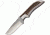 Anza 7.75 Inch Fixed Blade Knife, Elk, Brown Leather Belt Sheath, 4 Inch Blade AZJWK3FE
