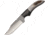 Anza 7.75 Inch Fixed Blade Knife W/ Clip, Elk and Micarta, Brown Leather Belt Sheath AZJWK2E