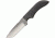 Anza 7.75 Inch Fixed Blade Tanto Knife, Micarta, Brown Leather Belt Sheath AZJWK1M