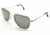AO Original Pilot Sunglasses, Gold, Wire Spatula, True Color Gray Glass Lens, 55mm G-TCG-WS-55