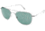 AO Original Pilot Sunglasses, Silver, Wire Spatula, Green Glass Lenses - 52mm S-TCGG-WS-52