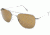 AO Original Pilot Sunglasses, Silver, Wire Spatula, Brown Glass Lens, 52mm S-CBPG-WS-52