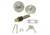 AP Products Dead Bolt Lock Set 1in Throw Stainless Steel, 013-222-SS
