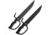 APOC by Dragon King Butterfly Swords, 10.63 black coated 9260 steel blade, Black G10 handle, SD35590