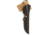 Arctic Legend Curly Birch Child's Knife, 7.25in Overall, 3in Satin Stainless Blunt Tip Blade, Curly Birch Handle, Black Leather Belt Sheath, AL-115