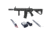 Arcturus LWT MK-II CQB 10in AEG SPORT Starter Pack ARC SE Airsoft Gun, Black, AT-ST02-CQ-SE-BK-PK