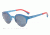 Armani EA2013 Sunglasses 304296-46 - Matte Electric Blue Frame, Dark Gray Lenses
