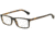 Armani EA3043 Single Vision Prescription Eyeglasses 5269-52 - Top Black/Matte Havana Frame