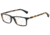 Armani EA3043 Single Vision Prescription Eyeglasses 5272-52 - Top Blue/matte Havana Frame