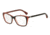 Armani EA3083 Eyeglass Frames 5514-52 - Top Black/opal Coral/coral Tr Frame