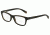 Armani Exchange AX3019 Single Vision Prescription Eyeglasses 1840-52 - Black/dk Grey Transparent Frame