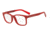 Armani Exchange AX3029F Eyeglass Frames 8184-55 - Matte Tango Red Frame
