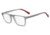 Armani Exchange AX3054F Bifocal Prescription Eyeglasses, 55mm, Matte Transp Smoke, AX3054F-8260-55-BI