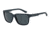 Armani Exchange AX4026S Sunglasses 812387-56 - Navy Blue/Matte Navy Blue Frame, Grey Blue Solid Lenses