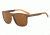 Armani Exchange AX4049S Sunglasses 818513-57 - Matte Champagne Frame, Brown Gradient Lenses