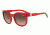 Armani Exchange AX4057SF Sunglasses 820913-55 - Transparent Watermelon Frame, Brown Gradient Lenses