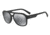 Armani Exchange AX4074SF Sunglasses 80786G-59 - Matte Black Frame, Light Grey Mirror Black Lenses