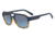 Armani Exchange AX4074SF Sunglasses 82468F-59 - Matte Havana/matte Blue Frame, Blue Gradient Grey Lenses