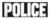 Armor Express Id Tags Police Blk/wht Letters - IDTAG-POL-BW