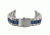 Armourlite Professional Series Watch Band - Textured Stainless Steel, Silver, Blue, Small AL77BND