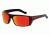 Arnette Conjure Sunglasses, Gloss Black Frame, Red Mirror Lens AN4198-03