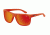 Arnette Fire Drill Sunglasses - Fuzzy Translucent Orange Frame and Red Mirror Lens AN4143-20