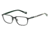 Arnette Reverb Single Vision Prescription Eyeglasses, Matte Black/Green Frame, 53mm AN6082-0353SV
