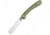 Artisan Cutlery Orthodox Linerlock Folding Knife, 4.13in Closed, 2.75in Stonewash D2 Tool Steel Blade, Green Smooth G10 Handle, Pocket Clip, 1817PS-GNC