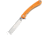 Artisan Cutlery Orthodox Linerlock Folding Knife, 5in Closed, 3.5in Stonewash D2 Tool Steel Blade, Orange Textured G10 Handle, Pocket Clip, 1817P-OEF