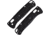 August Engineering Bugout 535 Handle Scales, Black, Starburst Pattern, Aluminum, AE-1103-BLK