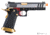 AW Custom Competitor Hi-CAPA Gas Blowback Airsoft Pistol, Two-Tone, Gun Only, Green Gas, Black/Silver/Gold/Red, AW-HX2001