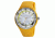 Axcent Exotic Watch, Yellow Strap, White Face, Multicolor Hands X15604-01
