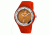 Axcent Exotic Watch, Orange Strap, Orange Face, Silver Hands X15604-08