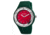 Axcent Exotic Watch, Forest Green Strap, Red Face, Multicolor Hands X15604-13
