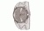 Axcent Spike Round Watch, White Strap, Silver Face, Silver Hands X34001-641