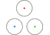 Axeon 1x20mm Tri-Color Dot Sight, Red/ Green/ Blue Dot, 5 MOA Dot Size, Black Matte, 2218676
