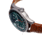 Axwell Leather-Band Watch w/Date, Tan/Green, AXWAW102-5, Tan/Green, One Size, AXWAW102-5