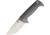 B'yondEDC Chunk Folding Knife, 4.5in Closed, 3.5in, S35VN, Satin Blade, Gray Satin Titanium Handle, Nylon Sheath, ASM2102NA