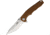 B'yondEDC Dash Folding Knife, 4.5in Closed, 3.5in, D2 Tool Steel, Satin Blade, Dark Earth G10 Handle, BEDC2203-DE