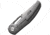 B'yondEDC Rey Folding Knife, 4.13in Closed, 3.13in, Bohler M390, Satin Blade, Gray Titanium Handle w/ Carbon Fiber Inlay, TM2102-CF
