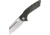 B'yondEDC Thwaak Folding Knife, 4in Closed, 2.88in 14C28N Sandvik, Satin Blade, OD Green Canvas Micarta Handle, BEDC2108-OD