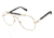 Balmain 1100 Progressive Prescription Eyeglasses - Frame Gold, Size 59/17mm BL110001