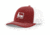 Banded Trucker Cap R112 Side Logo, Cardinal/White B03565