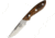 Bark River Adventurer Bocote Fixed Blade Knife, 3.25in, Drop Point, Brown, Bocote Wood Handle BA05141WB