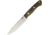 Bark River Aurora II Green Canvas Fixed Blade Knife, 5.5in, Stainless Steel, Standard Edge, Satin, Green, Canvas Micarta Handle BA06225MGC