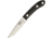 Bark River Blackwater Elmax Black Canvas Fixed Blade Knife, 3in, Standard Edge, Satin, Black, Canvas Micarta Handle BA07045MBC