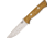 Bark River Bravo 1 LT Natural Canvas Fixed Blade Knife, 4.25in, Carbon Steel, Standard Edge, Natural, Canvas Micarta Handle BA07126MNC